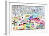 Abstract Clouds-Karen Fields-Framed Art Print