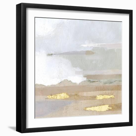 Abstract Coastland I-Victoria Borges-Framed Art Print