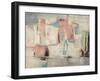 Abstract Cocktail Party 4 - Pastel-Gabriela Villarreal-Framed Art Print