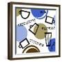 Abstract Coffee Cups-null-Framed Giclee Print