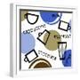 Abstract Coffee Cups-null-Framed Giclee Print