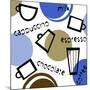 Abstract Coffee Cups-null-Mounted Giclee Print