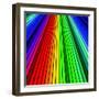 Abstract Color Background Spectrum Lines-Lukas Kurka-Framed Art Print