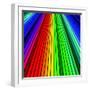 Abstract Color Background Spectrum Lines-Lukas Kurka-Framed Art Print