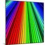 Abstract Color Background Spectrum Lines-Lukas Kurka-Mounted Art Print