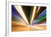 Abstract Colored Light At Night-06photo-Framed Art Print