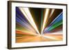 Abstract Colored Light At Night-06photo-Framed Art Print