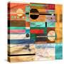 Abstract Colorful Background of Geometric Elements-Tanor-Stretched Canvas