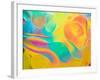 Abstract Colorful Background, Oil Drops on Water-Abstract Oil Work-Framed Photographic Print