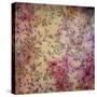 Abstract Colorful Background or Paper with Flower-Theme Grunge Texture-iulias-Stretched Canvas