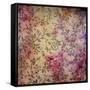 Abstract Colorful Background or Paper with Flower-Theme Grunge Texture-iulias-Framed Stretched Canvas