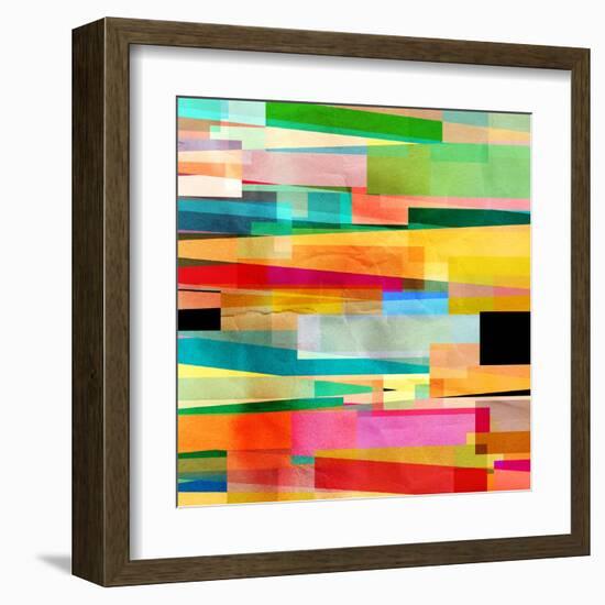 Abstract Colorful Background-Tanor-Framed Art Print