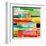 Abstract Colorful Background-Tanor-Framed Art Print