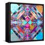 Abstract Colorful Background-Tanor-Framed Stretched Canvas