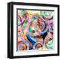 Abstract Colorful Background-Tanor-Framed Art Print