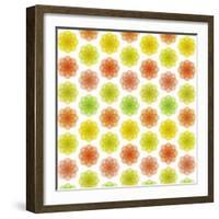 Abstract Colorful Flower Pattern-amovita-Framed Art Print