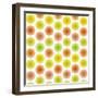 Abstract Colorful Flower Pattern-amovita-Framed Art Print