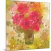 Abstract Colorful Flowers in Vase-Irena Orlov-Mounted Premium Giclee Print