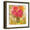 Abstract Colorful Flowers in Vase-Irena Orlov-Framed Art Print