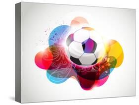 Abstract Colorful Football Banner-Slamer-Stretched Canvas