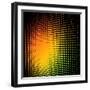 Abstract Colorful Halftone Background with Copy Space.-tuulijumala-Framed Art Print