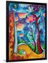 Abstract Colorful Landscape PoP Art-Megan Aroon Duncanson-Framed Art Print