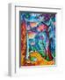 Abstract Colorful Landscape PoP Art-Megan Aroon Duncanson-Framed Art Print