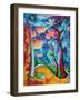 Abstract Colorful Landscape PoP Art-Megan Aroon Duncanson-Framed Art Print