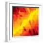 Abstract Colorful Of Diamond, Cube And Square Shapes-smarnad-Framed Art Print