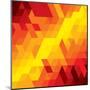 Abstract Colorful Of Diamond, Cube And Square Shapes-smarnad-Mounted Art Print