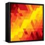 Abstract Colorful Of Diamond, Cube And Square Shapes-smarnad-Framed Stretched Canvas