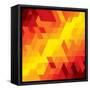 Abstract Colorful Of Diamond, Cube And Square Shapes-smarnad-Framed Stretched Canvas