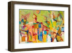 Abstract Colorful Oil Canvas-null-Framed Art Print