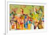 Abstract Colorful Oil Canvas-null-Framed Art Print