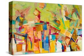 Abstract Colorful Oil Canvas-null-Stretched Canvas