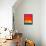 Abstract Colorful Oil Painting Landscape on Canvas. Semi- Abstract Image of Tree and Red Sky. Sprin-pluie_r-Framed Stretched Canvas displayed on a wall