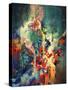 Abstract Colorful Painting,Melted Coloring Elements,Illustration-Tithi Luadthong-Stretched Canvas