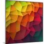 Abstract Colorful Patches Background-pashabo-Mounted Art Print