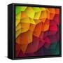 Abstract Colorful Patches Background-pashabo-Framed Stretched Canvas