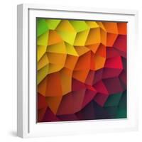 Abstract Colorful Patches Background-pashabo-Framed Art Print