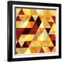 Abstract Colorful Polygon Background-meikis-Framed Art Print