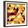 Abstract Colorful Polygon Background-meikis-Framed Art Print