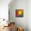 Abstract Colorful Shining Circle Tunnel Background-art_of_sun-Framed Stretched Canvas displayed on a wall