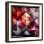 Abstract Colorful Triangles Background. Vector.-adistock-Framed Art Print