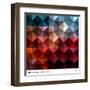 Abstract Colorful Triangles Background. Vector.-adistock-Framed Art Print