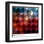 Abstract Colorful Triangles Background. Vector.-adistock-Framed Art Print