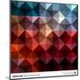 Abstract Colorful Triangles Background. Vector.-adistock-Mounted Art Print