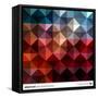 Abstract Colorful Triangles Background. Vector.-adistock-Framed Stretched Canvas