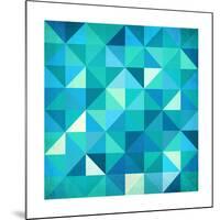 Abstract Colorful Triangles-art_of_sun-Mounted Print