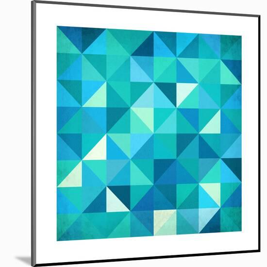 Abstract Colorful Triangles-art_of_sun-Mounted Print
